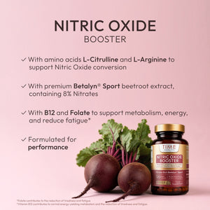 Hover - beetroot nitric oxide booster with amino acids, folate, and b12. fitness and sport performance.