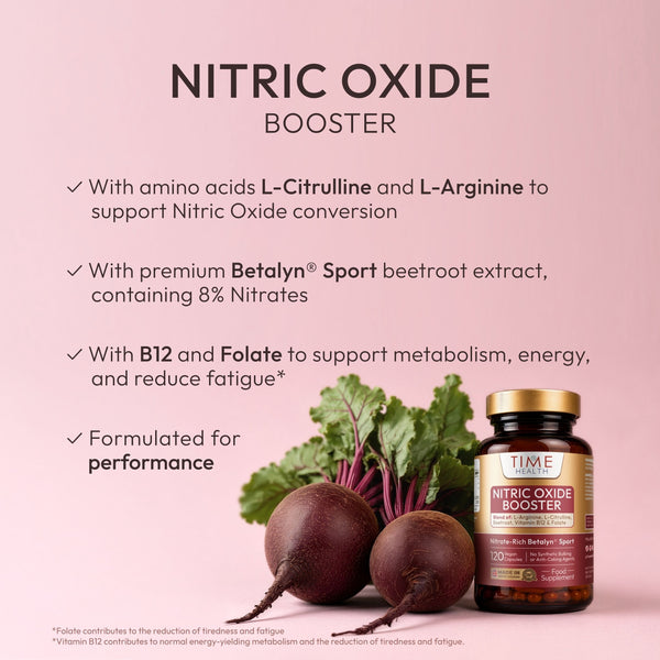 Hover - beetroot nitric oxide booster with amino acids, folate, and b12. fitness and sport performance.