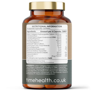 Bone Complex – with Collagen, Calcium, Magnesium, D3, K2 & Zinc