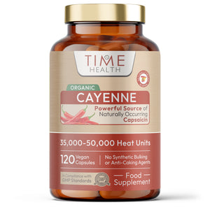 Organic Cayenne Pepper – 35,000–50,000 HU, Digestive & Circulation Support
