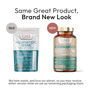 Phosphatidylserine - Naturally Derived from Sunflower Seeds - Premium Brand SunPS® - High Strength 160mg per Capsule