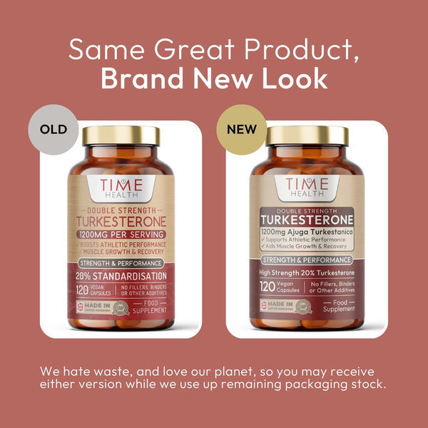 Turkesterone - 1200mg - Double Strength - 120 Capsules - Natural Ajuga Turkestanica Extract - Muscle Recovery & Strength Support - Performance Enhancer