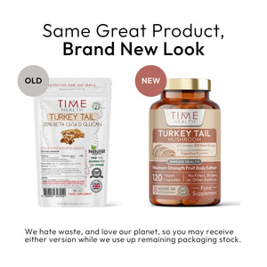 Turkey Tail Mushroom Extract - 20% Beta Glucan - Immune Booster - Supports Repair & Recovery - 120 Capsules
