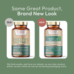 Ultra Digestive Enzymes Complex – General Digestive Health – Bloating Relief, Regular Movements and Overall Digestion – 120 Capsules