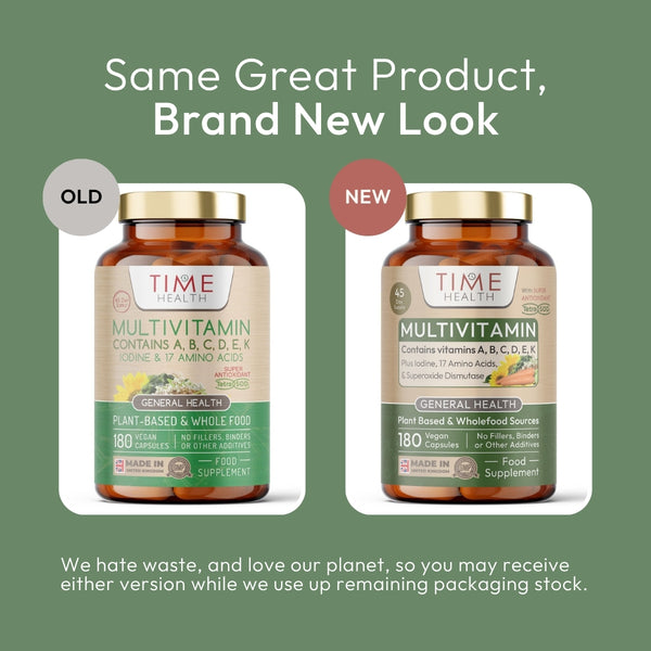 Whole Food Plant Based Multivitamin 100%+ NRV | 180 Capsules