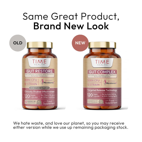 Gut Complex – 12 Strain Probiotic & Postbiotic Butyrate Generator – MicroBiomeX