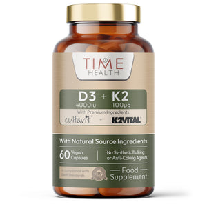 Vitamin D3 (4000IU) + K2 (100UG) - High Strength - Wholefood & Plant Based