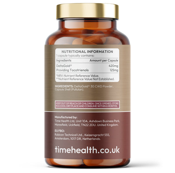 DeltaGold® Annatto Tocotrienols – Next-Gen Vitamin E 125mg – Heart & Cellular Health