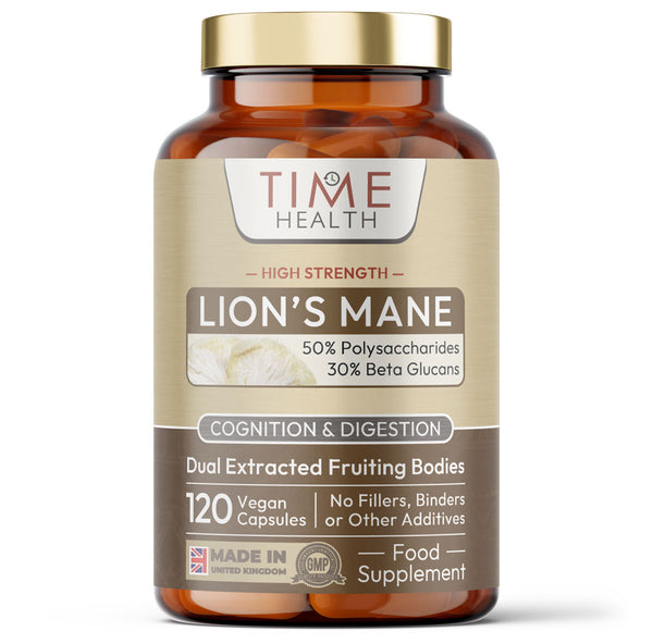 Lions Mane (Hericium Erinaceus‎) High Strength 50% Polysaccharides / 30% Beta 1,3/1,6 D Glucan - Capsules - Lion's Mane High Strength