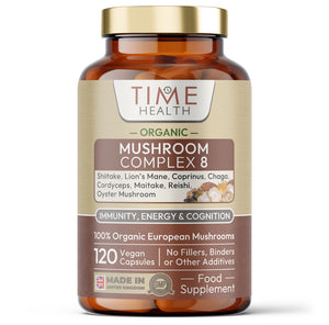 Bottle of Time Health Organic Mushroom Complex 8