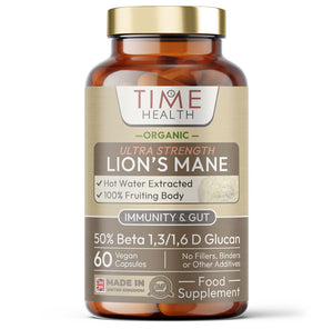 Organic Lion’s Mane – Ultra Strength 50% Beta Glucans - Immune and Gut