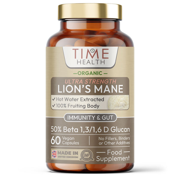Organic Lion’s Mane – Ultra Strength 50% Beta Glucans - Immune and Gut