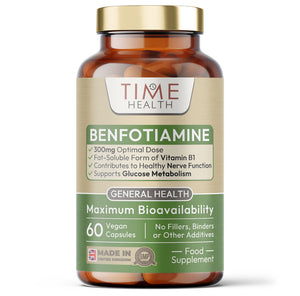 Benfotiamine - Fat-Soluble Vitamin B1 (Thiamine) - Support for Glucose Metabolism, Nerve Health & Cognition - 60 or 120 Capsules