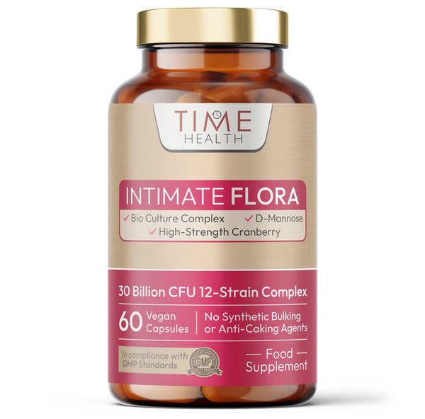 Intimate Flora - Vaginal Microbiome & UTI Support - Probiotics, Cranberry, D-Mannose
