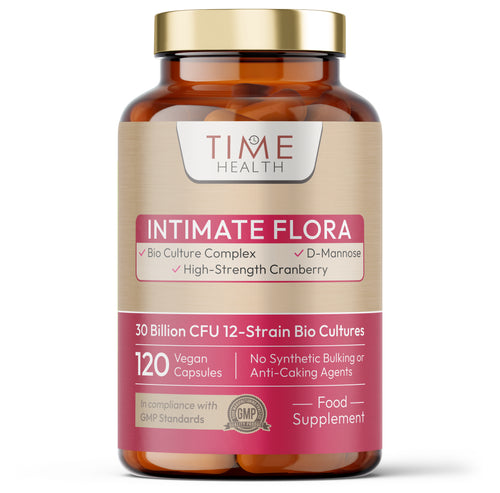 Intimate Flora - Vaginal Microbiome & UTI Support - Probiotics, Cranberry, D-Mannose