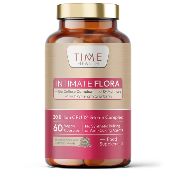 Intimate Flora - Vaginal Microbiome & UTI Support - Probiotics, Cranberry, D-Mannose