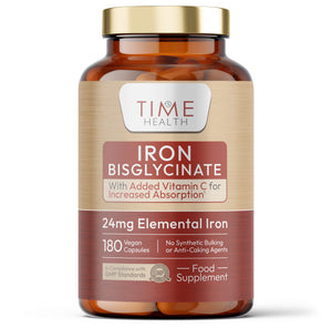 Iron Bisglycinate - High Strength 24mg Iron Plus Natural Vitamin C - Energy & Immune Support