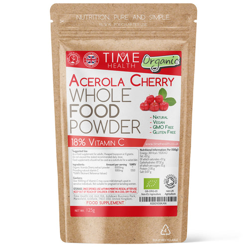 Organic Acerola Cherry - 18% Vitamin C - Powder