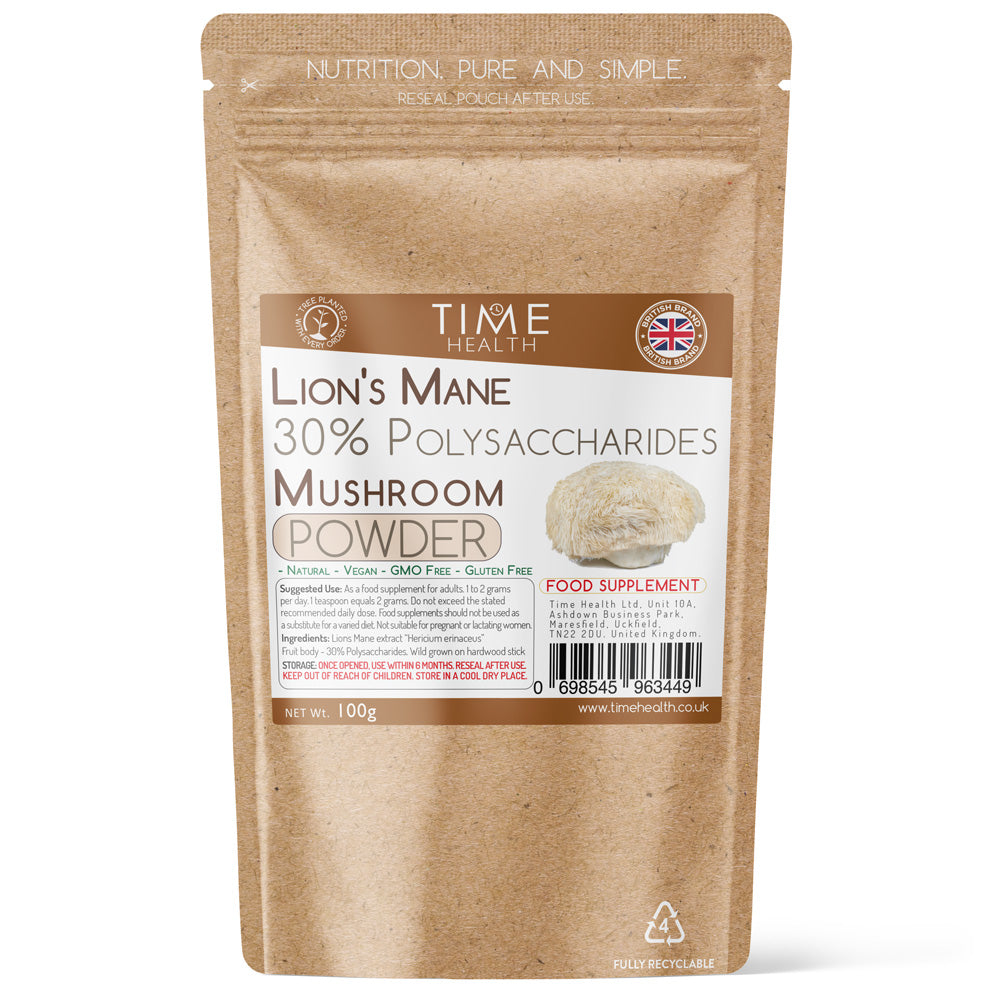 Lion's Mane mushroom extract 100g powder - 30% Polysaccharides