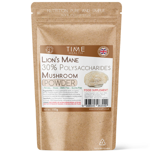 Lion's Mane mushroom extract 100g powder - 30% Polysaccharides