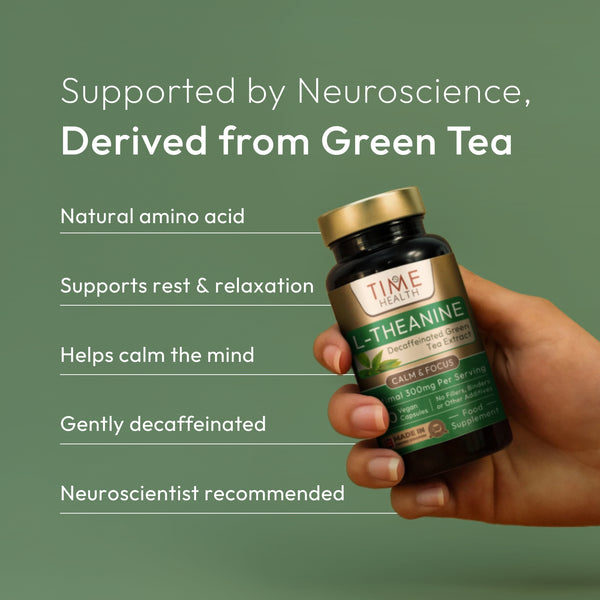 L-Theanine – Green Tea Extract (Decaffeinated) Providing 300mg Theanine per Serving – Sleep & Relaxation Support – Promotes Mental Clarity | hover