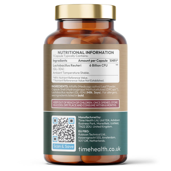 Lactobacillus reuteri - High Strength 6 Billion CFU - Shelf Stable L. Reuteri