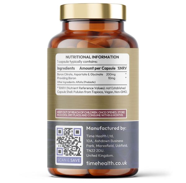 Boron - 10mg Optimal Strength - Cognitive, Osteo & Hormone Health