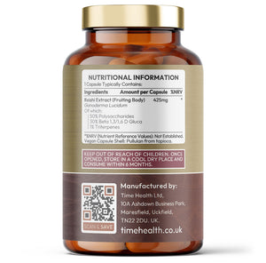 Reishi Mushroom Extract – High Strength 50% Polysaccharides – Immunity & Vitality