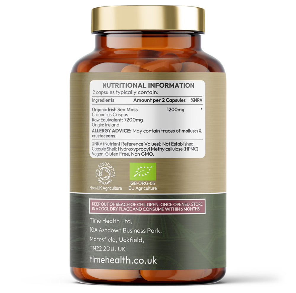 Organic Irish Sea Moss – Wild Harvested – Thyroid, Skin & Energy Support