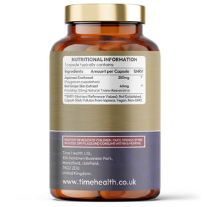 Trans-Resveratrol – Antioxidant, Heart & Longevity Support