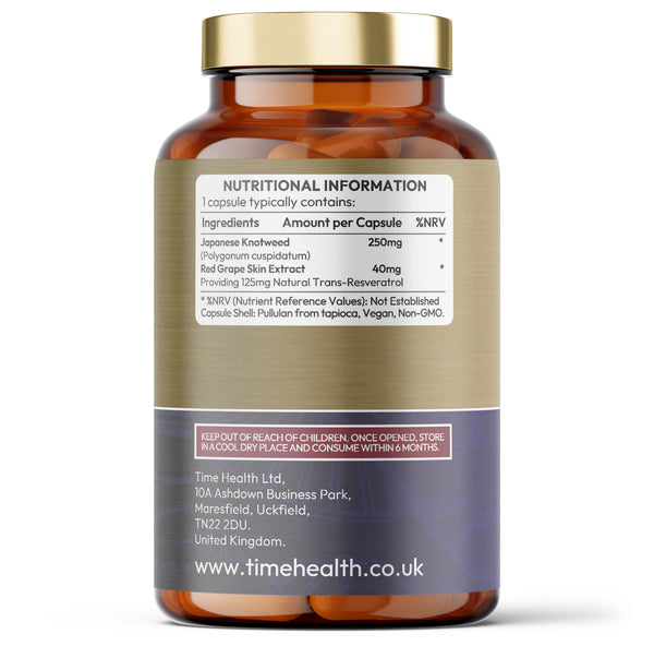 Trans-Resveratrol – Antioxidant, Heart & Longevity Support