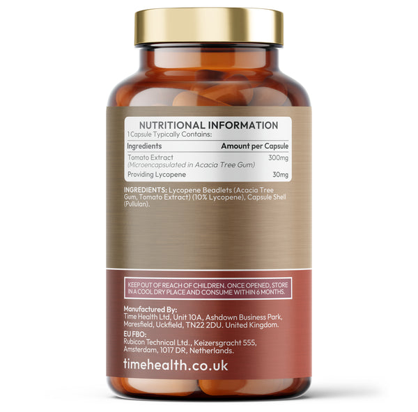 Lycopene - Stabilised - From Tomatoes - Antioxidant and Skin Support