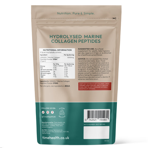 Bioactive Collagen Peptides® - Type I - Clinically Studied Marine VERISOL® - Skin, Hair, & Joints