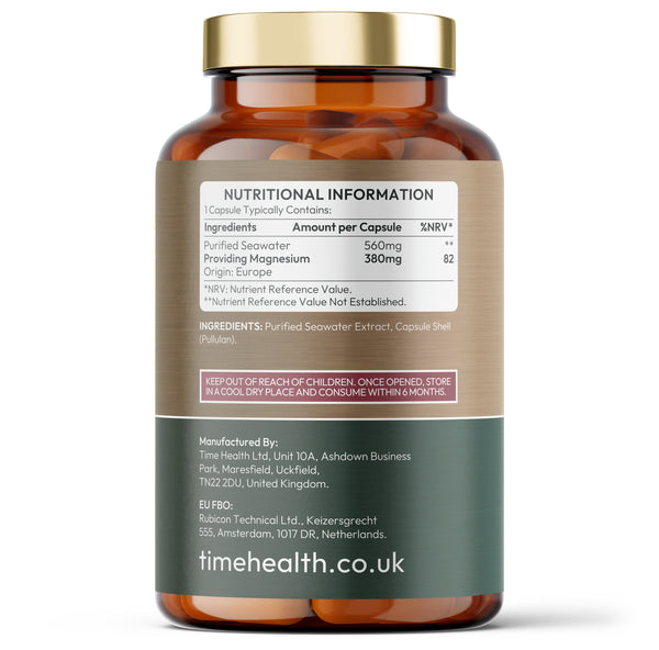 Natural Magnesium from Sea Water & Marine Trace Minerals - 1 a day