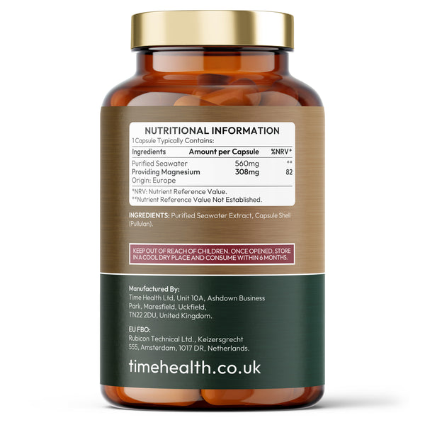 Natural Magnesium from Sea Water & Marine Trace Minerals - 1 a day