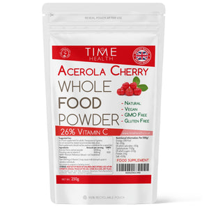 Acerola Cherry Spray Dried Juice Powder Natural Vitamin C content 26% - 250g 500g