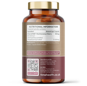 Montmorency Cherry - Max Strength - Clinically Proven CherryPURE® - Sleep & Muscle Recovery