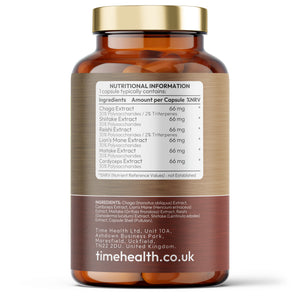 Mushroom Complex 6 - Lion's Mane, Chaga, Cordyceps, Shiitake, Reishi & Maitake