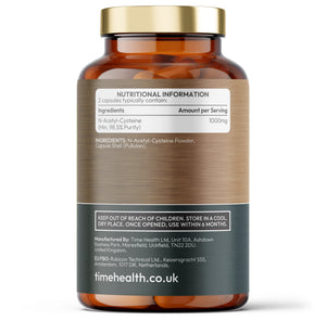 NAC N-Acetyl-Cysteine - Super Antioxidant Glutathione Precursor - General Health