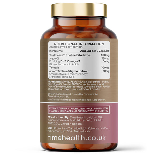 Saffron Complex – Saffron, Choline & Omega 3 – Mood, Memory & Eye Health