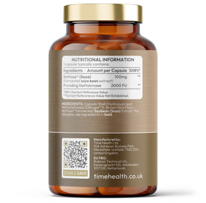 Nattokinase Capsules - Fermented Soya Extract - Nattiase® - 2000 FU / 100mg