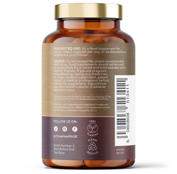 NeuroCalm® - Saffron, KSM-66 Ashwagandha, L-Theanine, Magnesium, Lemon Balm, Red Clover - Cortisol Management