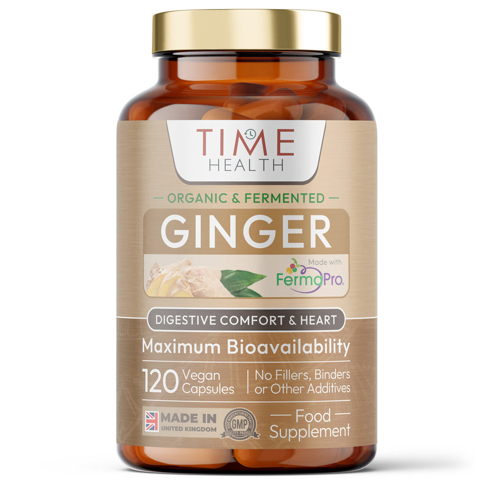 Organic Fermented Ginger - Highly Bioavailable - 120 Capsules - UK Made