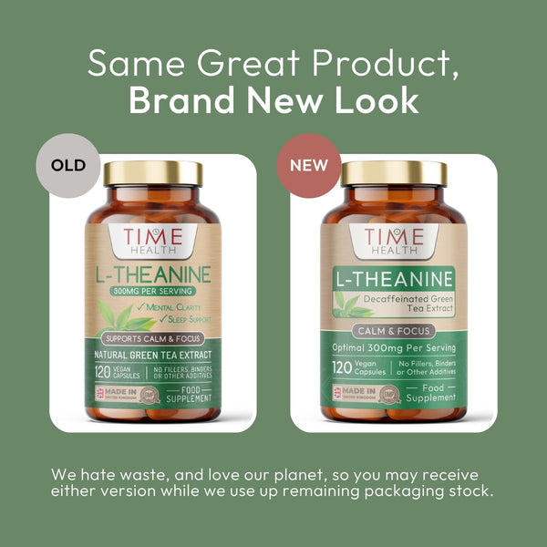 L-Theanine – Green Tea Extract (Decaffeinated) 300mg – Sleep, Relaxation & Mental Clarity
