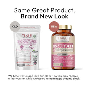 Spore-Based Bio Cultures – Probiotic LactoSpore® (Bacillus Coagulans) – 2 Billion CFU – Science-Backed Strain with Prebiotic Alfalfa for Good Gut Flora