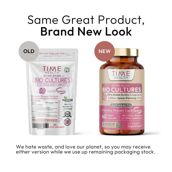Spore-Based Bio Cultures – Probiotic LactoSpore® (Bacillus Coagulans) – 2 Billion CFU – Science-Backed Strain with Prebiotic Alfalfa for Good Gut Flora