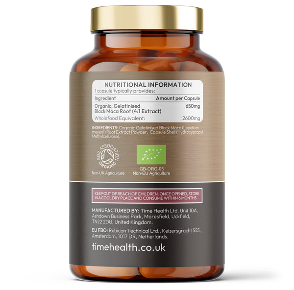 Organic Black Maca Root - Energy & Drive