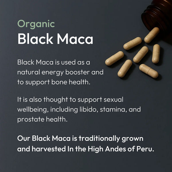 Organic Black Maca Root - Energy & Sexual Wellbeing