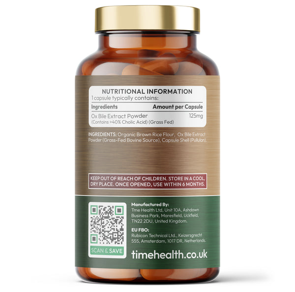 Ox Bile Salts - Grass-Fed Source - Gallbladder Support
