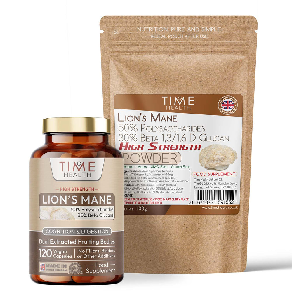 Lion's Mane High Strength - 50% Polysaccharides - 30% Beta 1,3/1,6 D Glucan